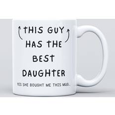 Panther Print This Guy Has The Best Daughter Large Heavy Duty Mug