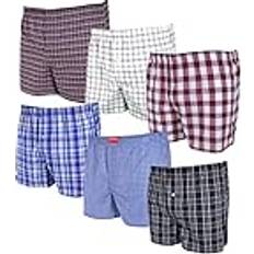 Cocain underkläder 4, eller stycken lösa, vävda boxershorts; mestadels rutiga boxershorts; lös passform, amerikansk stil, storlekar S/4 till 4XL/10 finns, boxershorts