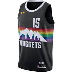 Nike Men's NBA City Limited SW Fan Edition 19-20 Season Denver Nuggets Jokic No. 15 Basketball Jersey/Vest Black