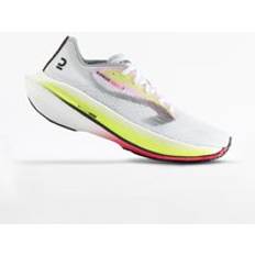 Women's Running Shoes With Carbon Plate Kiprun Kd900x-white Snow White/fluo Lime Yellow