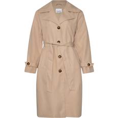 Elastan / Lycra / Spandex Kåper & Frakker Noella Trenchcoat Sand