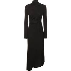 Victoria Beckham Asymmetrisches Midikleid Schwarz