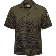 Moncler S Skjortor Moncler Ferns Printed Cotton Shirt