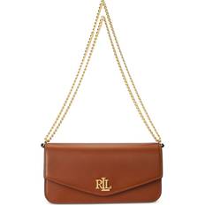 Lauren Ralph Lauren Handbags Lauren Ralph Lauren Nappa Leather Medium Sawyer Bag - Tan