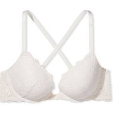 Victoria's Secret Sexy Tee Push Up Front Close Lace Bra - Coconut White