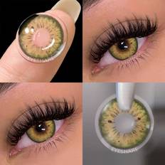 Färgade linser Kontaktlinser Shein EYESHARE Green Colored Contact Lenses Natural Look Green Eye