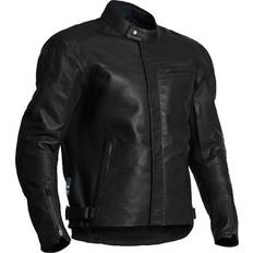 Racken Waterproof Leather Jacket - Black