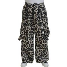 Leopard - Men Trousers & Shorts Dolce & Gabbana Multicolor Leopard Print Snow Pants IT48