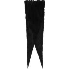 Ami Paris Accessories Ami Paris Pleated Diamond Shaped Scarf Black Unisex