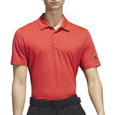 Adidas Red Polo Shirts adidas Men's Ottoman Stripe Golf Polo, Large, Bright Red