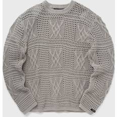 Daily Paper Mens Moonstruck Grey Zuberi Branded Cotton-knit