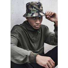 Polyester Hüte Flexfit cap camo bucket hat green camouflage Grün Einheitsgröße