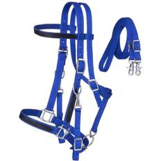 Blue Bridles Nylon Halter/Bridle Combo With Reins