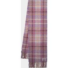 Acne Studios Accessori Acne Studios Volano Check Scarf - Violet Purple Men's