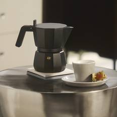 Alessi Kaffeemaschinen Alessi Espressokocher Moka Schwarz