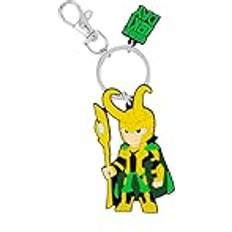 Avengers Loki tecknad silikon gul berlock nyckelring GH00334RL.PH, En storlek, Tecknad serie
