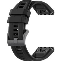 Garmin fenix 7s svart Silicone Strap for Garmin Fenix ​​7S 20mm