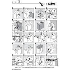 Verde Arredamenti Bagno Duravit L-Cube Waschtischunterbau Wandhängend 36.4 x 24.1 cm Vero Air 072438 LC6293L