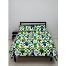 Minecraft Drawn Double Duvet Cover Multicolour