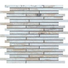 Kacheln & Fliesen Mosaikfliese Stäbchen Oak Shabby weiß 30 - 0776058247