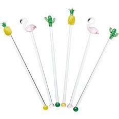 BarCraft Novelty Tropical Cocktail Stirrers