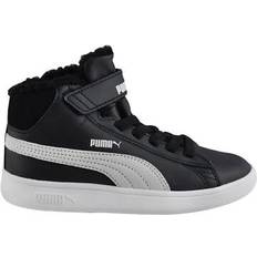 Talvikengät Puma Smash V2 Mid L Fur V - Black/White