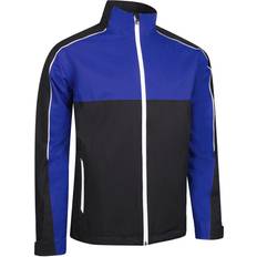 Sunderland Matterhorn Waterproof Golf Jacket Black/Electric Blue/White