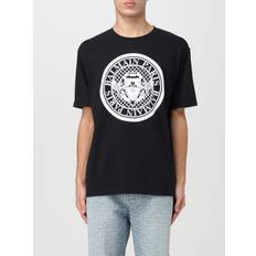 Balmain Man T-shirts Balmain T-shirt Met Print - Black