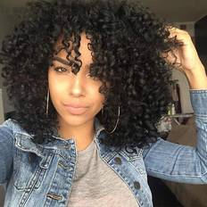 Rosmile Curly Wigs for Black Women Natural Wig