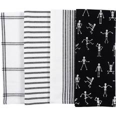 Kaf Home Pantry Dancing Skeletons Holiday Kitchen Towel