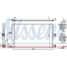Tesla Fordonsdelar Nissens Kondensor, klimatanläggning 941210