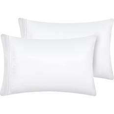 CozyLux CozyLux King 2 Luxury Double Pillow Case White