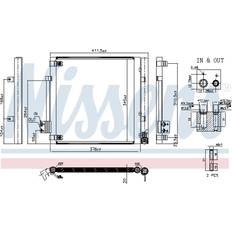 Tesla Fordonsdelar Nissens 940679 Kondensator AC Kondensor, Kondensor, R 134a, R