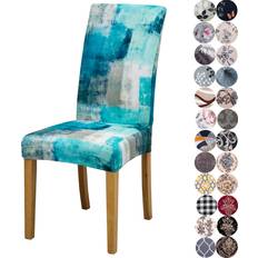 Turquoise Loose Covers Lalluxy Lalluxy Stretchy Parson Loose Chair Cover Turquoise