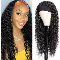 XSY Human Deep Wave None Lace Hair Headband 18 Inch