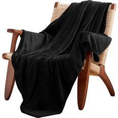 CozyLux Fleece Blankets Black