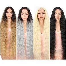 Lace Front Super Long Curly Wavy Wig 41 Inches
