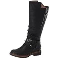 Rieker 40 Schuhe Rieker Damen 94789 Kniehohe Stiefel, Schwarz