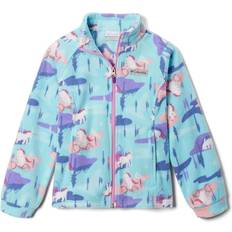 Columbia Girls Children's Clothing Columbia Girls Benton Springs II Printed Fleece Jacket- Blue