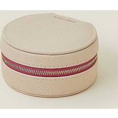 White Jewellery Storage Accessorize Mid Round Jewellery Box Cream One