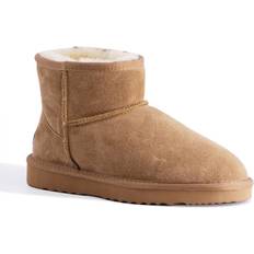 Beige - Unisex Ankle Boots AUS WOOLI AUSTRALIA Short Sheepskin Ankle Boot Tan