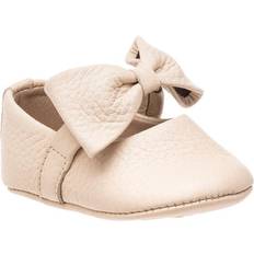 Girls - White Ballerina Shoes Elephantito Baby Bow Ballerina Shoes Cream, 16 Maisonette