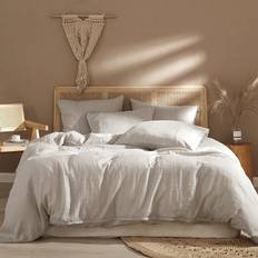 Ivellow Ivellow Pure Linen Washed French Linen Duvet Cover Beige