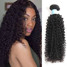 Moisturizing Extensions & Wigs BLY 7A Mongolian Kinky Curly Human Hair Bundle 20 inch Black 3-pack