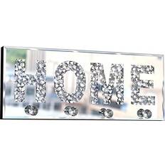 Crystal Wall Decor ST3000 Crush Diamond Mirrored Home Letter Plaque Sign Wall Decor