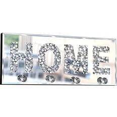 Transparent Wall Decor ST3000 Crush Diamond Mirrored Letter Plaque Sign Wall Decor