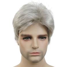 Men Wigs Dell Lydell Men Natural Short Synthetic Wig 51 Silver Grey