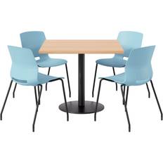 KFI Studios Proof Cafe Pedestal Maple /Black/Sky Blue 5pcs