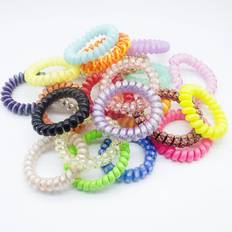 Pieces Mix Big Hair Band Elastic Gum Hair Telephone Line Good Elastic Hair Rope