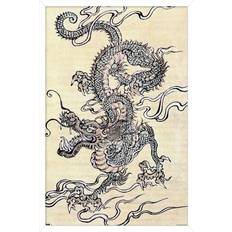 Trends International Japanese Dragon Wall Poster